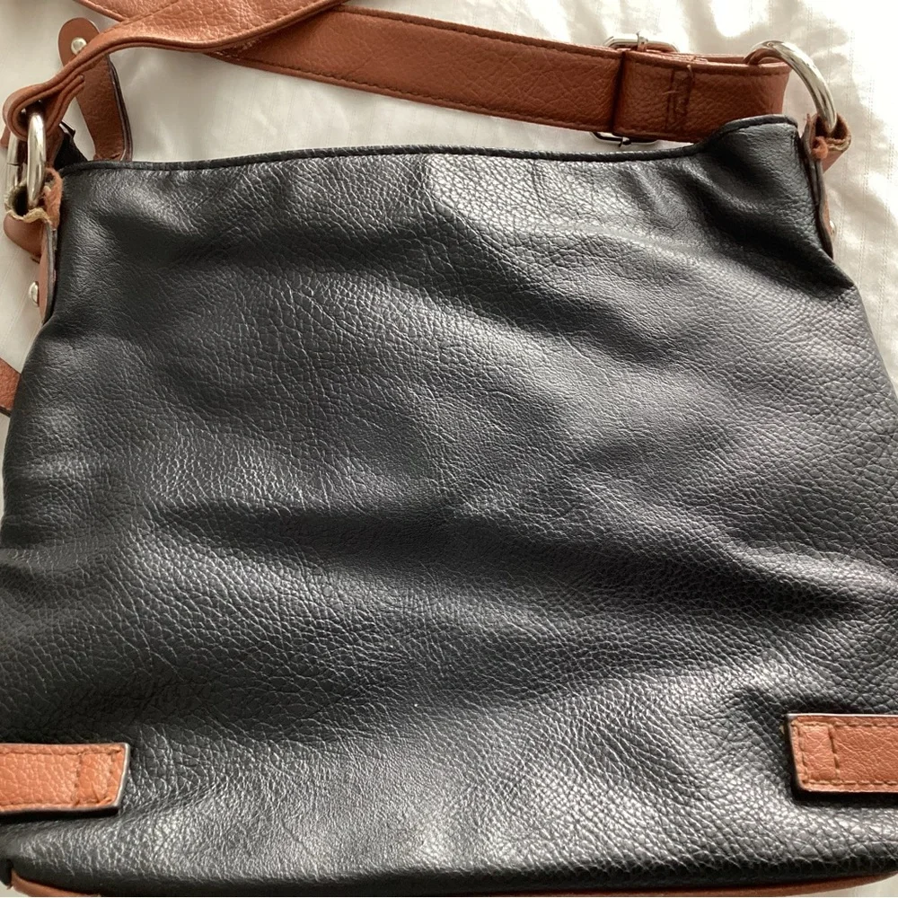 Black and Brown Crossbody Bag